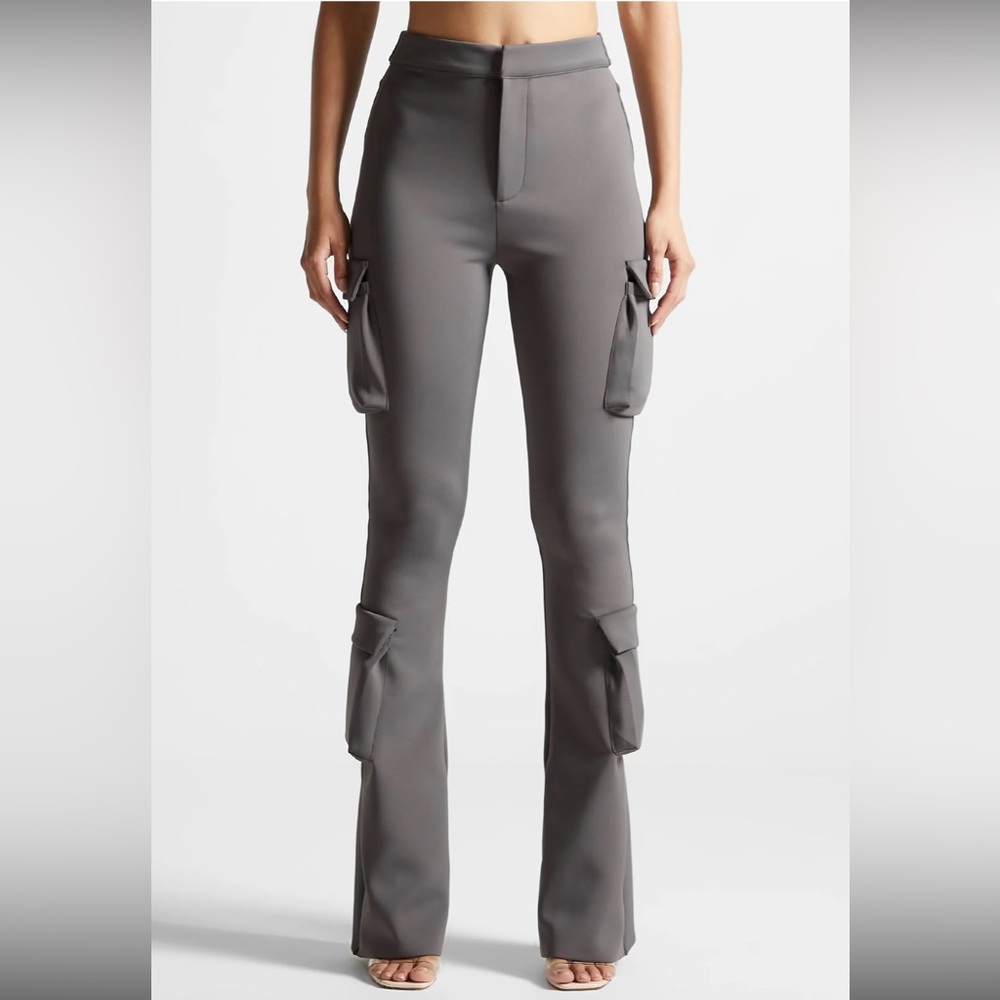 MANIERE DE VOIR Neoprene Cargo Fit Flare Leggings